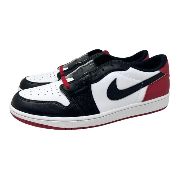 Jordan 1 Retro Low OG Black Toe CZ0790106 White/Black/Varsity Red Size 14